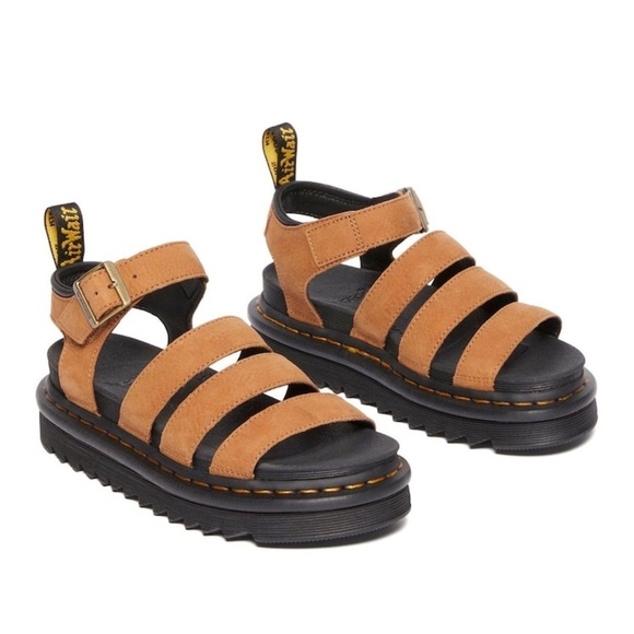 Dr. Martens Shoes - New Dr. Martens Brown Blaire Athena Leather Sandals woman Size 11